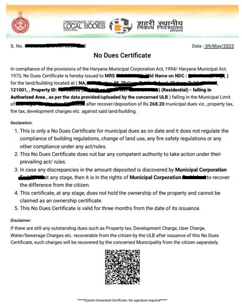ndc ulb haryana|NDC (No Dues Certificate) .